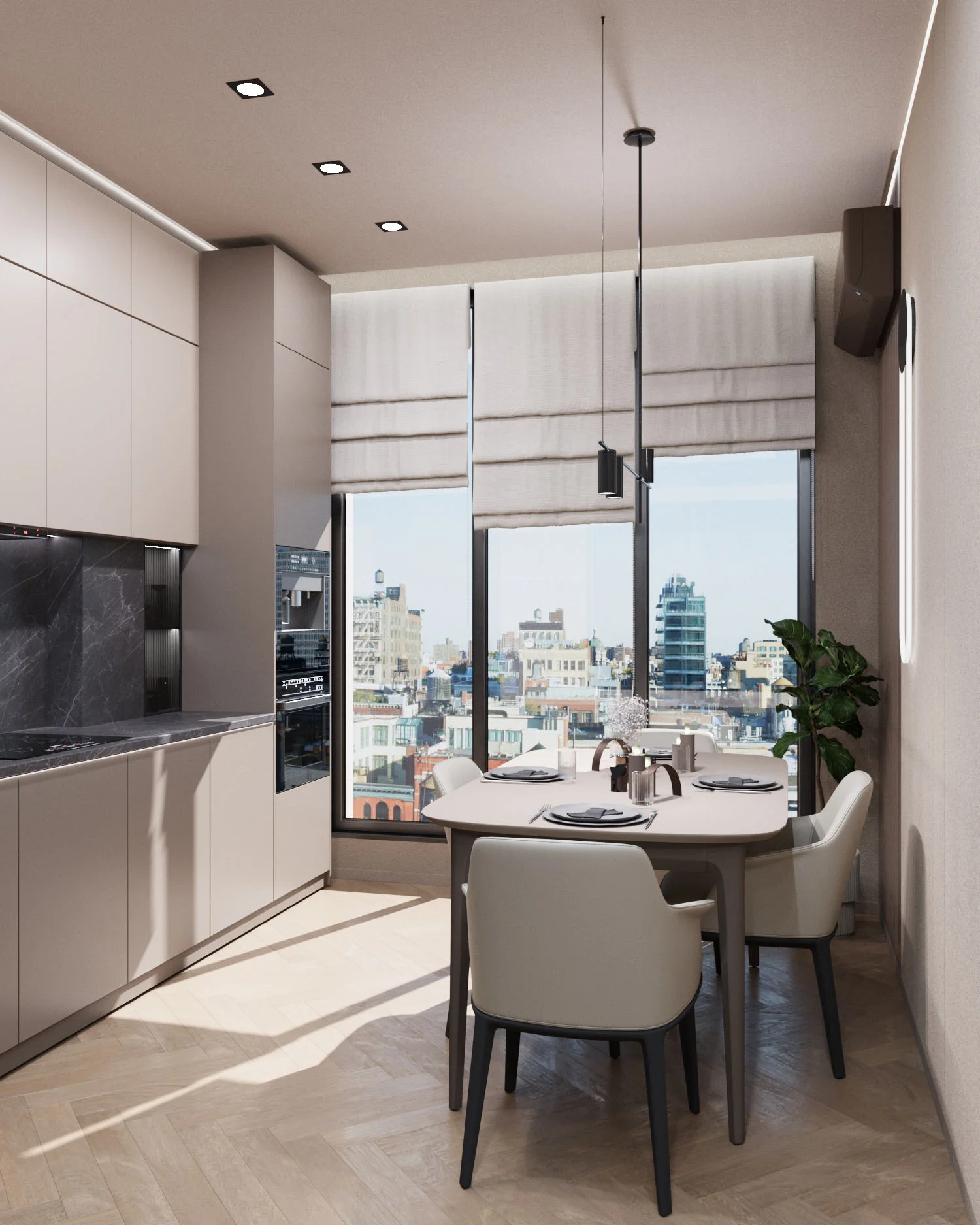 Квартира под сдачу - хай-тек - кухня 6